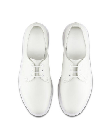 Martens 1461 Mono White Smooth Leather Oxford Shoes 14346100 S