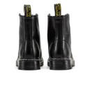 Dr. Martens 1460 Smooth Leather Lace Up Boots Black Fur
