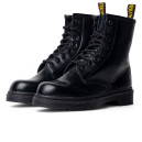 Dr. Martens 1460 Mono Polished Smooth Black With Fur