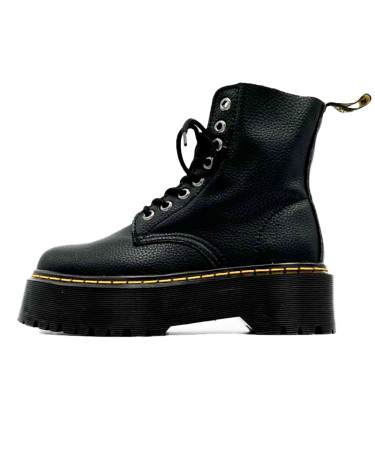 Dr. Martens Jadon Smooth Leather Platform Boots Black С ФЛИСОМ