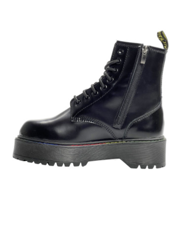 Dr. Martens Jadon Smooth Leather Platform Boots З ХУТРОМ
