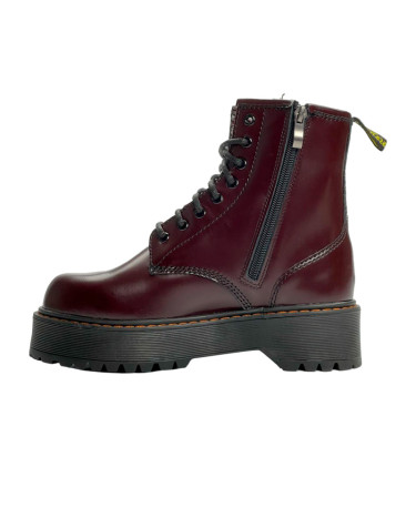 Dr. Martens Jadon Smooth Leather Platform Boots З ХУТРОМ