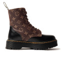 Dr. Martens Jadon Smooth Leather Platform Boots З ХУТРОМ