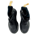 Dr. Martens Jadon Smooth Leather Platform Boots Triple Black Termo Zip С ФЛИСОМ