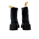 Dr. Martens Jadon Smooth Leather Platform Boots Triple Black Termo Zip С ФЛИСОМ