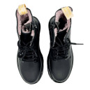 Dr. Martens Jadon Smooth Leather Platform Boots Triple Black Zip С МЕХОМ