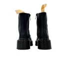 Dr. Martens Jadon Smooth Leather Platform Boots Triple Black Zip С МЕХОМ