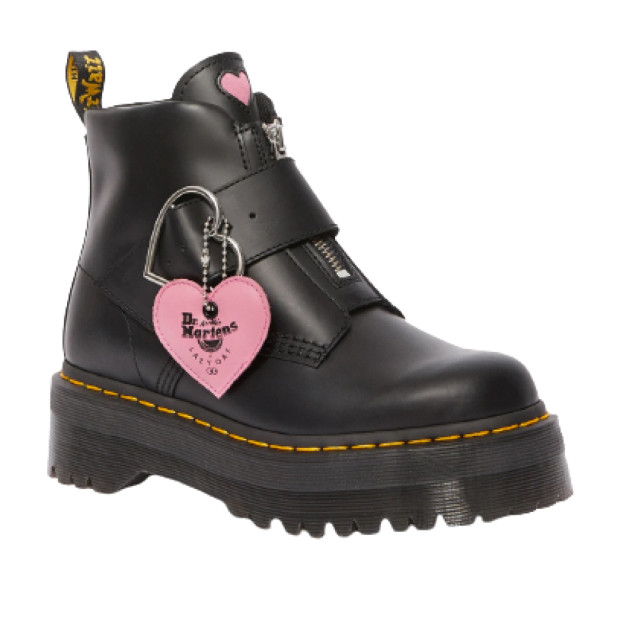 Dr. Martens Jadon Smooth Leather Lazy Oaf Buckle Boots