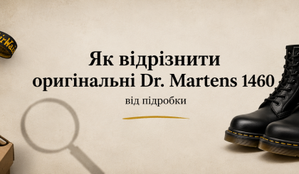 Як відрізнити оригінальні Dr. Martens 1460 від підробки