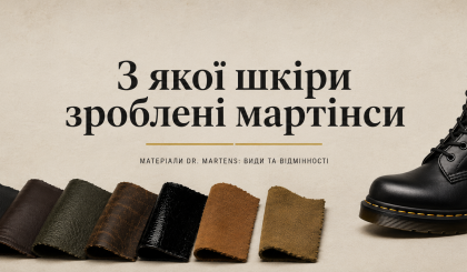 З якої шкіри зроблені Мартінси