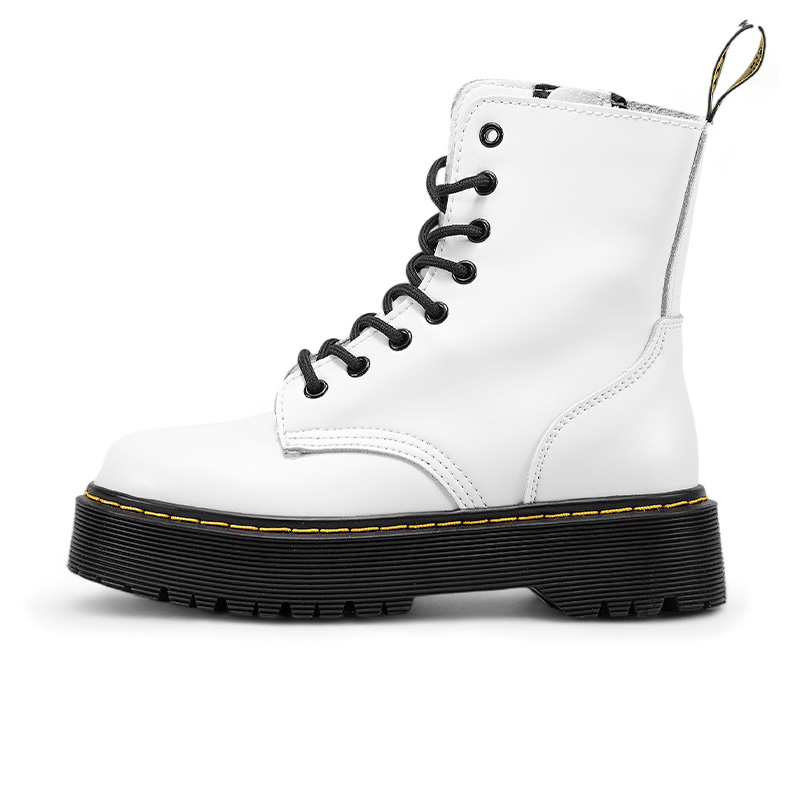Dr. Martens Jadon Smooth Leather Boots Zip White S-2354970 купити