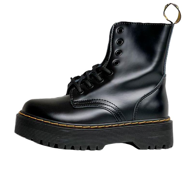 Dr. Martens Jadon Smooth Leather Boots Zip Black S-2351443 купить