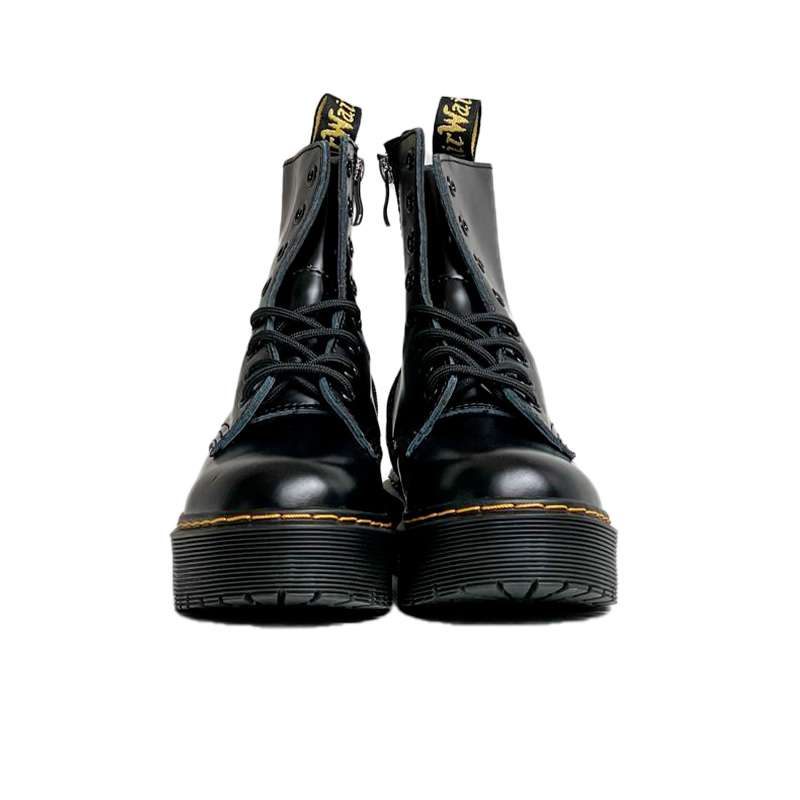Dr. Martens JADON フロントジップ　超美品 Dr. Martens Jadon Smooth Leather Boots Zip Black S-2351443 купить