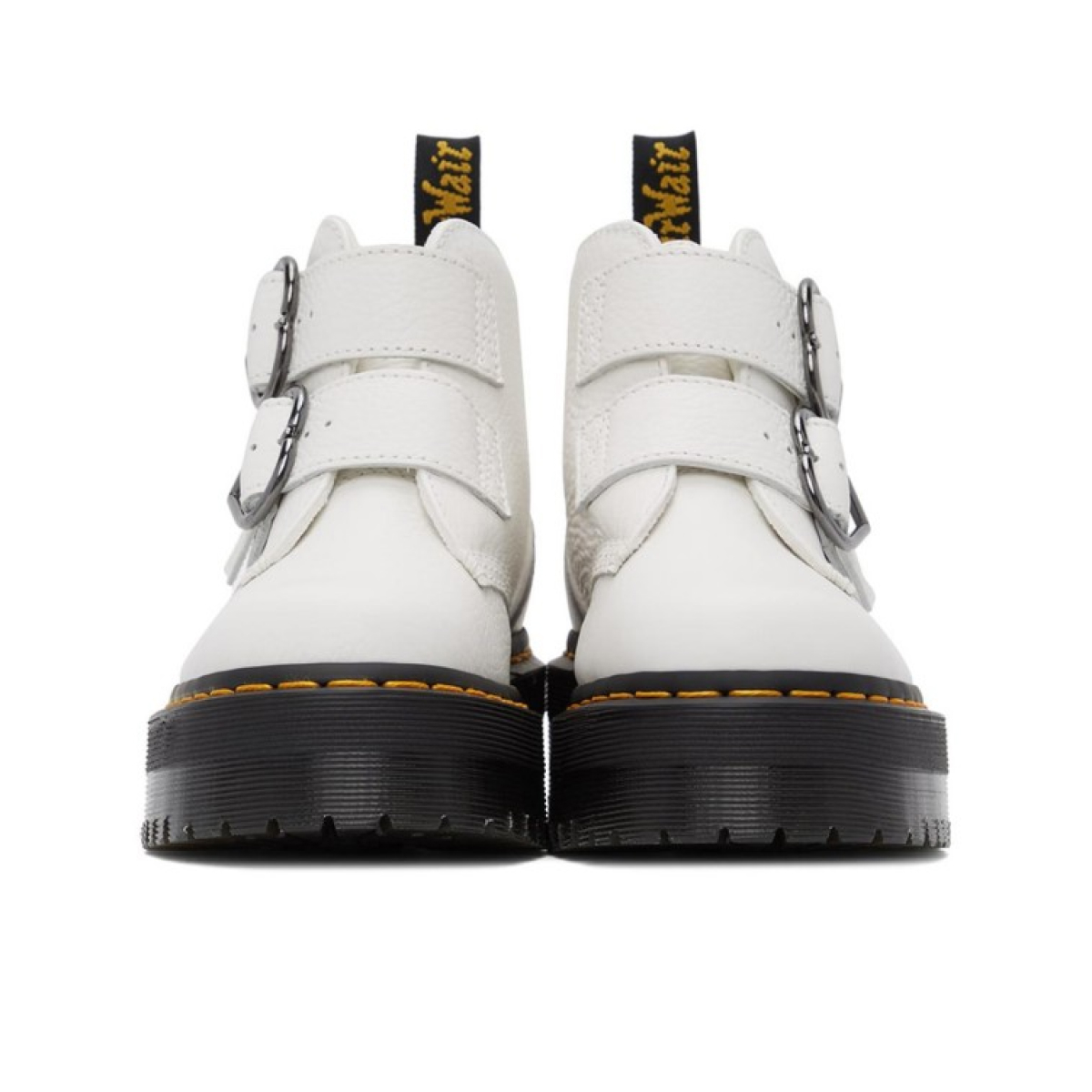 Dr. Martens Devon Heart Leather Platform Boots 26439100 S-10633